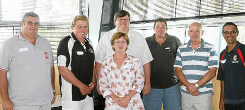 Border Rugby League officials (from left) Mick Tattam (Killarney), James Moore (Texas), BRL president Steve McEvoy, Dolly Bennett (Inglewood), Dean Springborg (Wallangarra), Norm Crisp (Stanthorpe) and James Jerome (Warwick Rebels) at a league meeting. Border Rugby League officials (from left) Mick Tattam (Killarney), James Moore (Texas), BRL president Steve McEvoy, Dolly Bennett (Inglewood), Dean Springborg (Wallangarra), Norm Crisp (Stanthorpe) and James Jerome (Warwick Rebels) at a league meeting.
